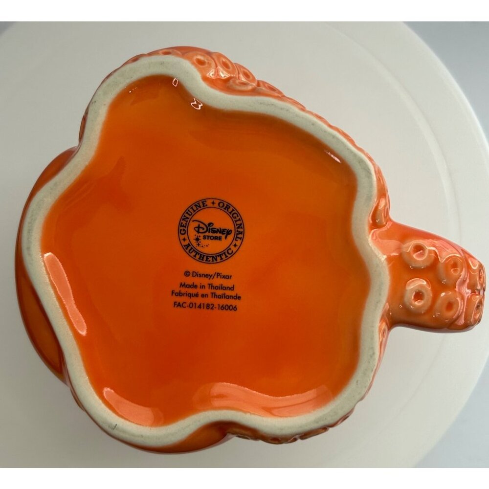 Disney Store Orange Octopus Grumpy Hank Mug Cup 3D Pixar Finding Dory Character - Picture 6 of 6